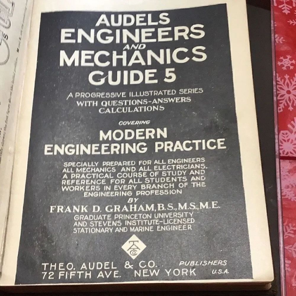 Audels engineering and mechanics guide 5 copyright, 1821  - Picture 2 of 4